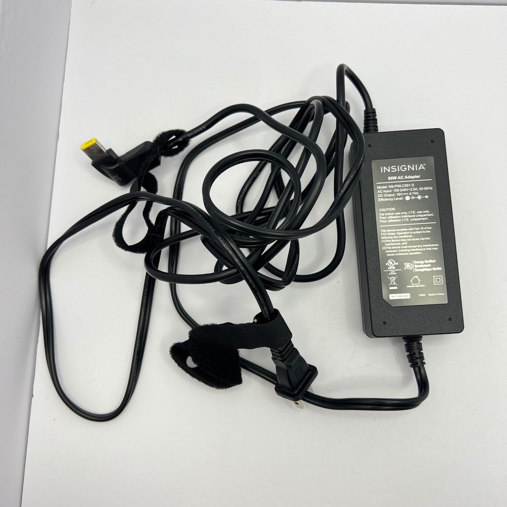 Insignia 90W AC Adapter Laptop Charger Universal NS-PWLC591 D Tip 13 (Rev H3)